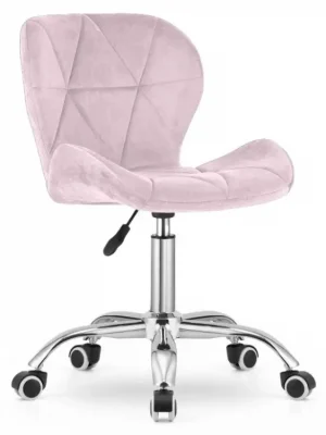 Top Prodej Pudrově růžové kancelářské křeslo AVOLA VELVET