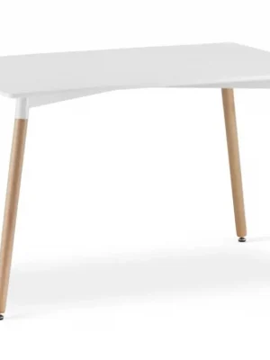 AKCE Bílý jídelní stůl ADRIA 120x80 cm II. jakost Nakupujte Hned